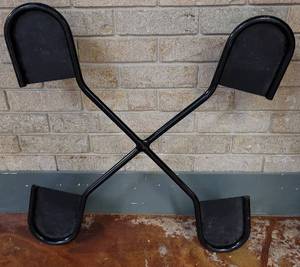 lot 610 image: METAL STACKABLE CHAIR DOLLEY  CART AS SHOWN.