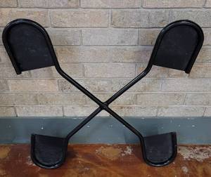 lot 612 image: METAL STACKABLE CHAIR DOLLEY  CART AS SHOWN.