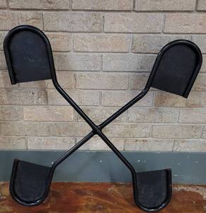 lot 614 image: METAL STACKABLE CHAIR DOLLEY  CART AS SHOWN.