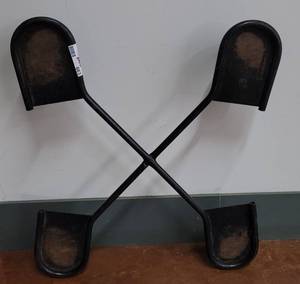 lot 663 image: METAL STACKABLE CHAIR DOLLEY  CART AS SHOWN.