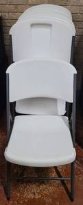 lot 685 image: (12) LIFETIME FOLDING CHAIRS AS SHOWN. SOLD 12 X THE MONEY