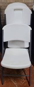 lot 686 image: (12) LIFETIME FOLDING CHAIRS AS SHOWN. SOLD 12 X THE MONEY