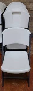 lot 688 image: (16) LIFETIME FOLDING CHAIRS AS SHOWN. SOLD 16 X THE MONEY