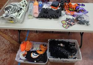 lot 701 image: LARGE LOT OF ASSORTED HALLOWEEN DECORATIONS AS SHOWN. CHECK IT OUT