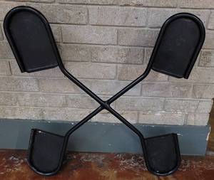lot 703 image: METAL STACKABLE CHAIR DOLLEY  CART AS SHOWN.