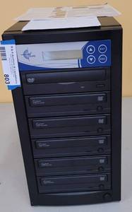 lot 803 image: EZ DUPE 5 COPY DVD  CD DUPLICATOR WITH POWER CORD AS SHOWN.