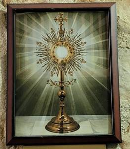lot 849 image: LARGE RELIGIOUS THEMED FRAME AS SHOWN. APPROX. 19 W x 28 H.