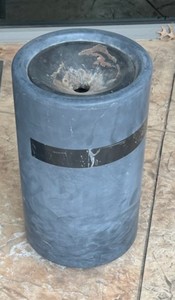 lot 902 image: METAL CIGARRETE RECEPTACLE AS SHOWN.