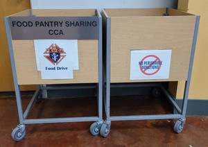lot 899 image: (2) ROLLING WOODEN SQUARED BOXES WITH METAL FRAME AS SHOWN. EACH APPROX. 24 W x 24 D x 35 H. SOLD 2 X THE MONEY
