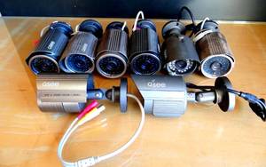 lot 14 image: LOT OF 8 - QSEE SECURITY CAMERAS - 6X QSM5265C & 2X QM6510B - $$$