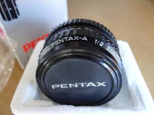 lot 50 image: PENTAX A 50mm F2 SMC 20697 Lens WBOX