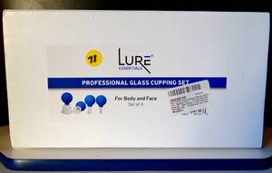 lot 78 image: LURE ESSENTIAL FACE & BODY GLASS CUPPING SET