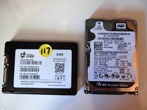 lot 117 image: PAIR OF HARD DRIVES AS SHOWN