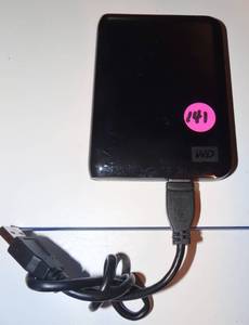 lot 141 image: WD My Passport Essential 500GB Portable Hard Drive (Black)