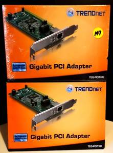 lot 147 image: LOT OF 2 - Trendnet Gigabit PCI Adapter TEG-PCITXR Network Adapters Brand New