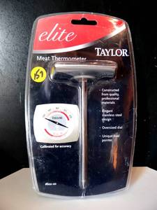 lot 157 image: Taylor Elite Meat Thermometer - NEWSEALED PACKAGE