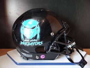 lot 170 image: FULL SIZE ZENITH FOOTBALL HELMET - NEXT LEVEL PREDATORS
