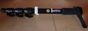 lot 183 image: Bogen Manfrotto Compact 4-Section Monopod (60 INCH MAX) 3249B Black Made in Italy