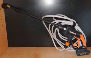 lot 318 image: WORX WG629 Cordless Hydroshot Portable Power Cleaner, w 20V Battery
