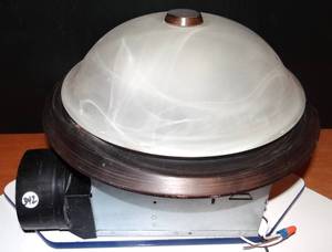 lot 342 image: BATHROOM EXHAUST FAN WITH LIGHT FIXTURE AS SHOWN