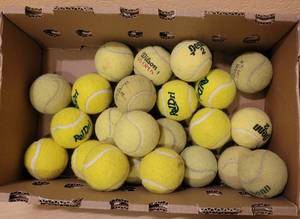 lot 19 image: LOT OF TENNIS BALLS AS SHOWN.