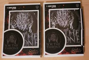 lot 22 image: GAME OF THRONES T-SHIRT PACKS AS SHOWN. (SOLD 2 X THE MONEY)