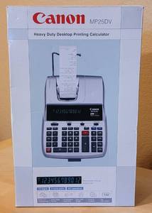 lot 37 image: CANON MP25DV HEAVY DUTY DESKTOP PRINTING CALCULATOR IN BOX AS SHOWN