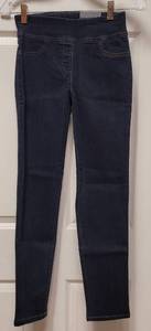 lot 69 image: BRAND NEW VAN HUESEN SUPER STRETCH PULL ON JEAN SLIM FIT PANT WITH TAGS AS SHOWN. SIZE 0. RETAIL PRICE $84.