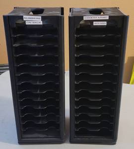 lot 53 image: SIZZIX ROTATING DIE  CARTRIDGE DISPLAY  HOLDER TOWERS AS SHOWN. (SOLD 2 X THE MONEY)
