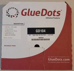 lot 61 image: NEW, UNOPENED BOX OF SUPER HIGH TACK GLUE DOTS ADHESIVE PRODUCT AS SHOWN.