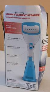 lot 79 image: BLACK & DECKER COMPACT GARMENT STEAMER AS SHOWN.