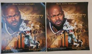 lot 80 image: EMMITT SMITH RUN WITH HISTORY POSTERS AS SHOWN.