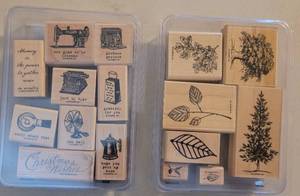 lot 126 image: STAMPIN UP RUBBER STAMPS IN STYLES AS SHOWN. (SOLD 2 X THE MONEY)