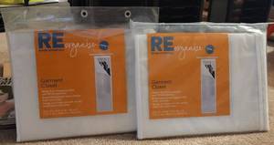 lot 127 image: (2) NEW, UNOPENED RE ORGANIZE ROOM ESSENTIALS GARMENT CLOSETS AS SHOWN