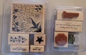 lot 145 image: STAMPIN UP RUBBER STAMPS IN STYLES AS SHOWN. (SOLD 2 X THE MONEY)