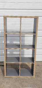 lot 18 image: Ikea KALLAX 8 Cube Shelf Unit - 30L x 15.5W x 58H