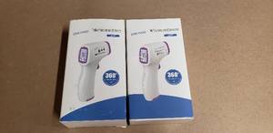 lot 42 image: Lot of 2 NEW Dikang HG01 Medical Infared Forehead Thermometers