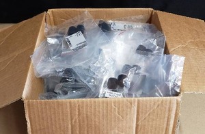 lot 148 image: Box of Approximatley 95 Shure RK379 Accessory Kits - Each Accessory Kit Contains 1 Clip, and 2 Microphone Windscreens