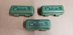 lot 162 image: NEW Lot of 3 Mossy Oak 1,000 Lumen Rechargeable LED Flashlights