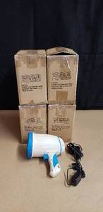 lot 166 image: Lot of 4 NEW Mobile Power AquaLite Waterproof Lithium Ion Spotlights - Model 4045