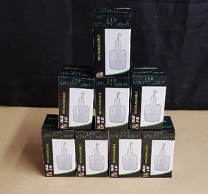 lot 184 image: NEW Lot of 8 Solar & AC Rechargeable Utility Lights