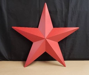 lot 198 image: 33 Decorative Red Metal Star