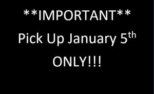 lot 7 image: IMPORTANT 1 Day Pickup ONLY