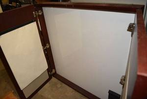 lot 104 image: White Board Cabinet