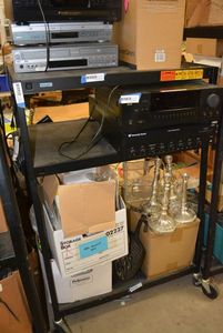 lot 121 image: Bretford AV Cart CONTENTS NOT INCLUDED (PICKUP WED BETWEEN 3P-6P)