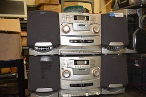 lot 156 image: Two Sony CD Radio Cassette Players