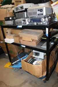 lot 165 image: AV Rolling Cart CONTENTS NOT INCLUDED (PICKUP WED BETWEEN 3P-6P)