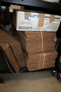 lot 169 image: Shipping Boxes, and Printer Feed