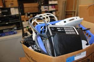 lot 177 image: 2 Boxes of Misc. Electronics