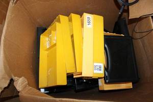 lot 187 image: Yellow Plastic Bins and Cash Drawer Inserts